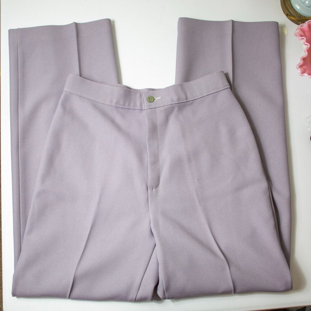 2 Pair! Vintage Levi's 70's Polyester Straight Leg High Waist Slacks